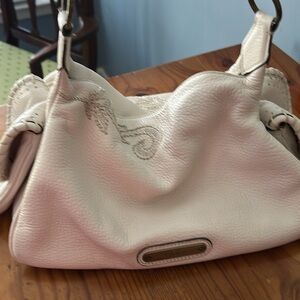 Vintage Cole Haan White Leather Handbag